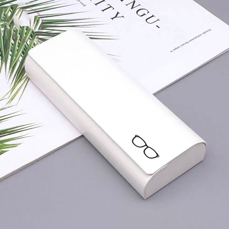 Minimalistische harde leren brillenkoker