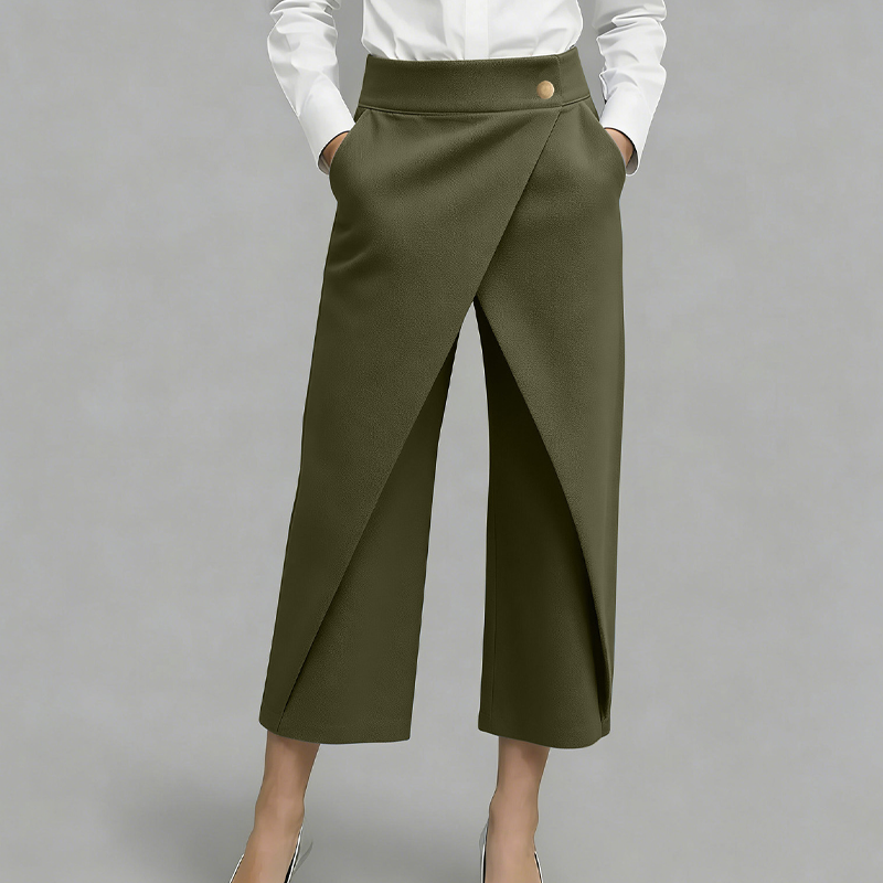🔥2026 New Arrival & Hot Sale🔥 Women's Patchwork Cropped Casual Trousers 🌸
