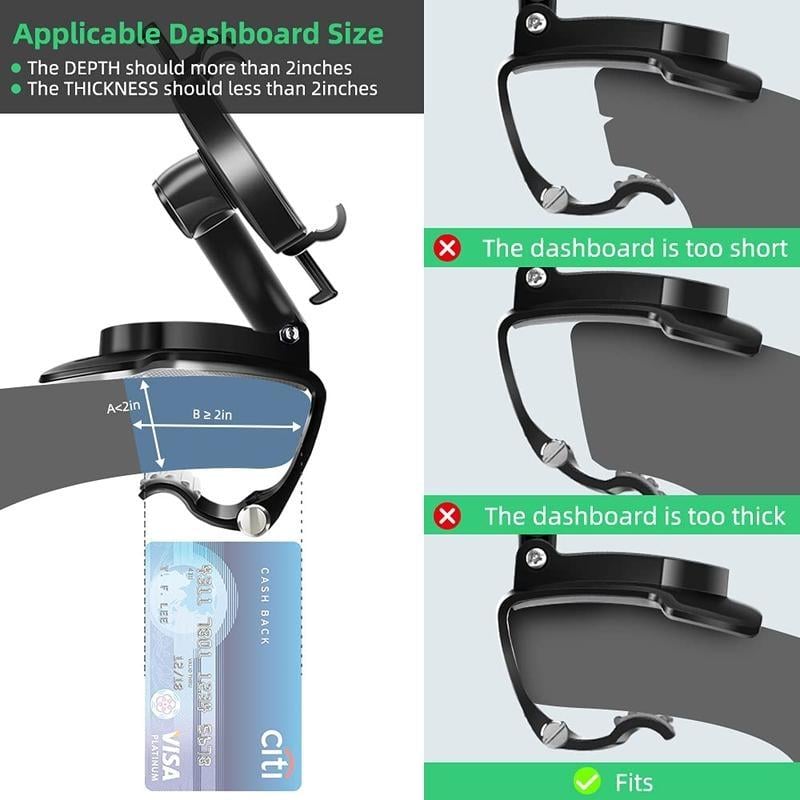 🔥PROMOÇÃO LIMITADA!!! 🔥Suporte para telefone para carro com painel de rotação de 360 graus🚗