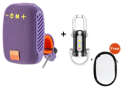 🚴‍♂️🎵 Caixa de som Bluetooth para bicicleta à prova d’água com suporte e som estéreo potente
