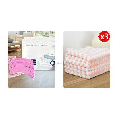 Toalhetes para o chão solúveis em água – Basta colocá-los na água, sem necessidade de medir. Limpa e dá brilho a todos os tipos de chão. Seguro e sem deixar marcas. Embalagem com 120 toalhetes. O seu aliado diário. 🧹💧