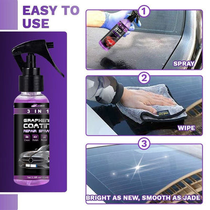 Nieuwjaarsuitverkoop- 3-IN-1 Snelle autocoating spray met hoge bescherming