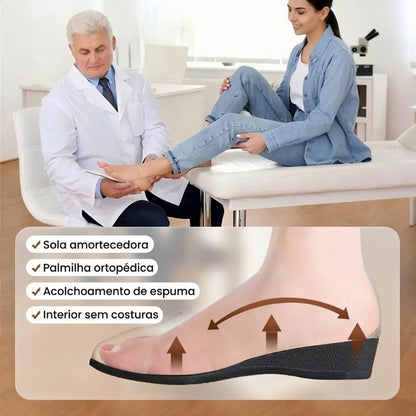💃🔥Último dia da promoção com 50% de desconto🔥Sapatos elegantes com salto baixo e tira elástica, em cor única
