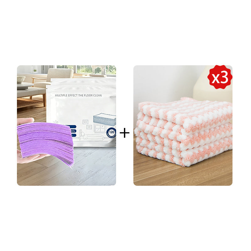 Toalhetes para o chão solúveis em água – Basta colocá-los na água, sem necessidade de medir. Limpa e dá brilho a todos os tipos de chão. Seguro e sem deixar marcas. Embalagem com 120 toalhetes. O seu aliado diário. 🧹💧