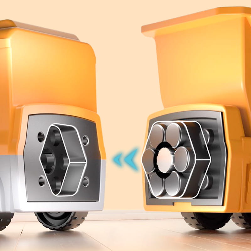 🔥49% de desconto🔥Brinquedos magnéticos para montagem de carros da Magnetic Transform Engineering