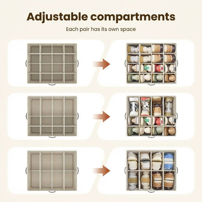 👟 Schoenen Organizer – 16 Vakken & Ruimtebesparend