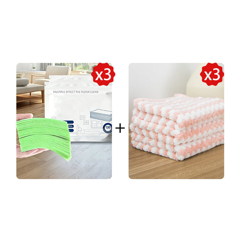 Toalhetes para o chão solúveis em água – Basta colocá-los na água, sem necessidade de medir. Limpa e dá brilho a todos os tipos de chão. Seguro e sem deixar marcas. Embalagem com 120 toalhetes. O seu aliado diário. 🧹💧
