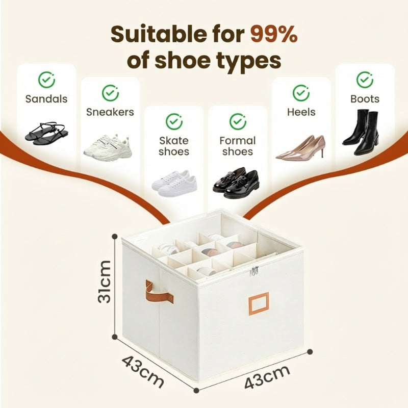 👟 Schoenen Organizer – 16 Vakken & Ruimtebesparend