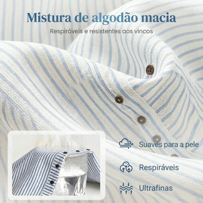 ☀️Promoção de Primavera: 50% de desconto!!🌿🌸Calças de lazer às riscas para senhora
