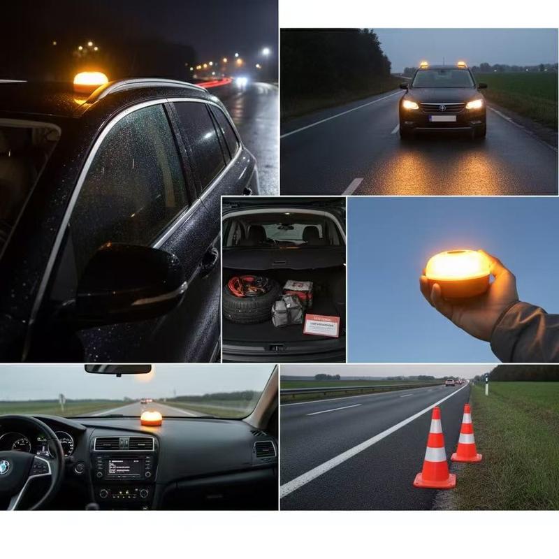 Faixa de luz estroboscópica V16 com íman potente na base da bateria
