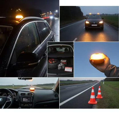 Faixa de luz estroboscópica V16 com íman potente na base da bateria