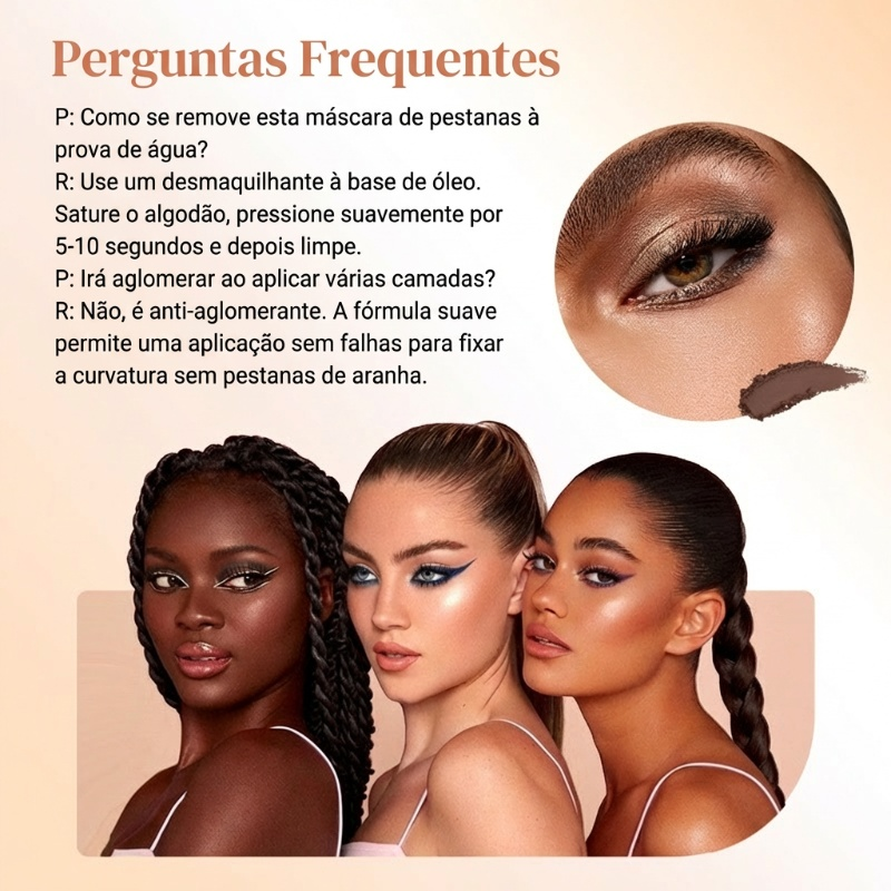 🥳PROMOÇÃO QUENTE DE 2026🥳💞Mais de 50 mil unidades vendidas!👁️✨ Cílios lindos o dia todo, à prova de manchas! Rímel à prova d'água com fibras para um volume natural. 💖💃