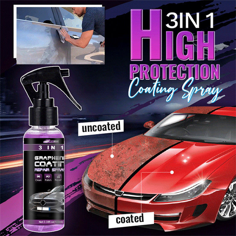 Nieuwjaarsuitverkoop- 3-IN-1 Snelle autocoating spray met hoge bescherming
