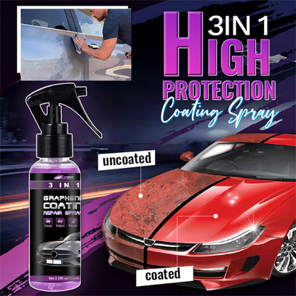 Nieuwjaarsuitverkoop- 3-IN-1 Snelle autocoating spray met hoge bescherming