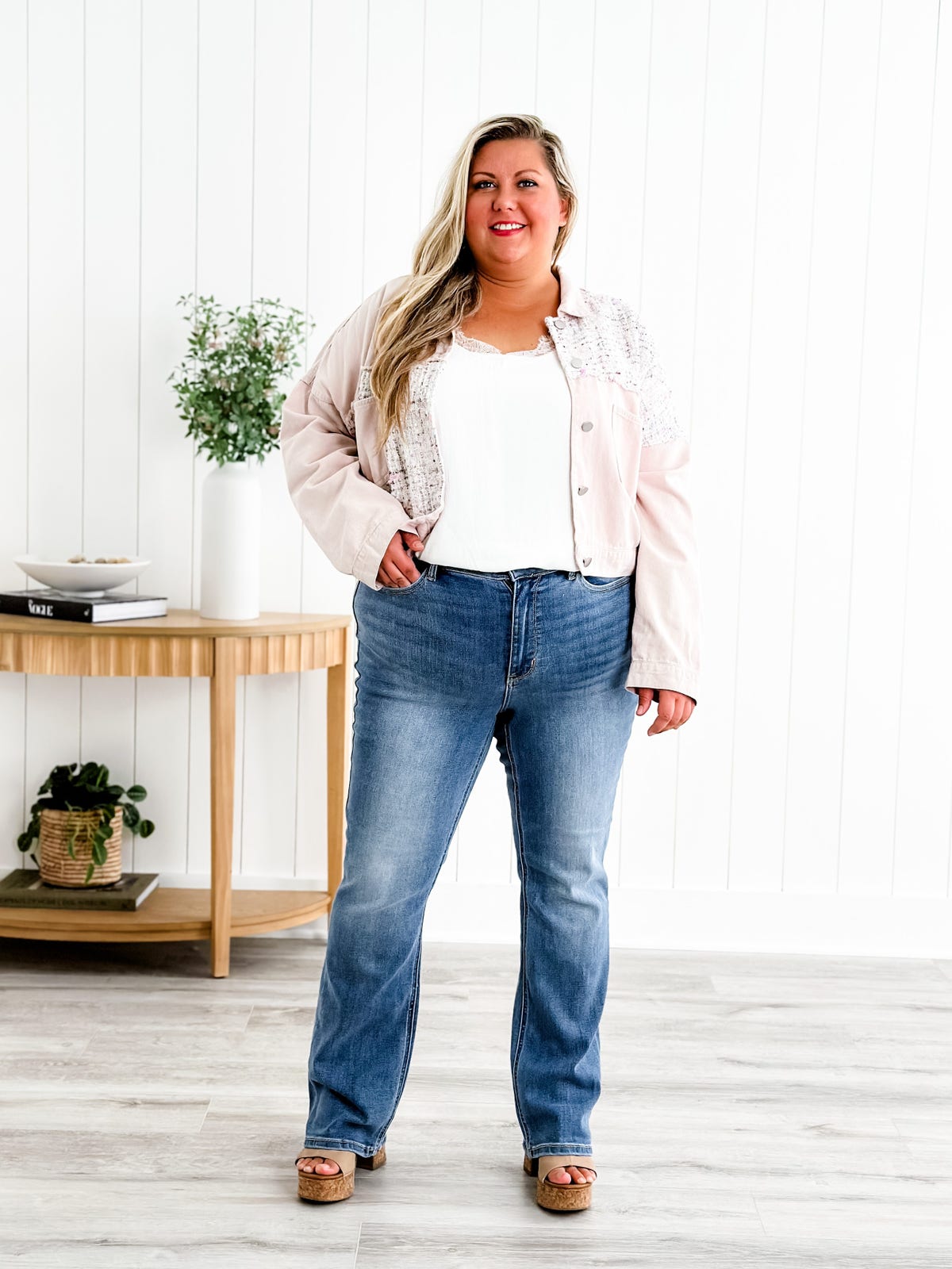 🍂Calça jeans bootcut com controle de barriga, o Santo Graal👖