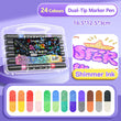 🎁Caneta Marcadora com Glitter de Ponta Dupla