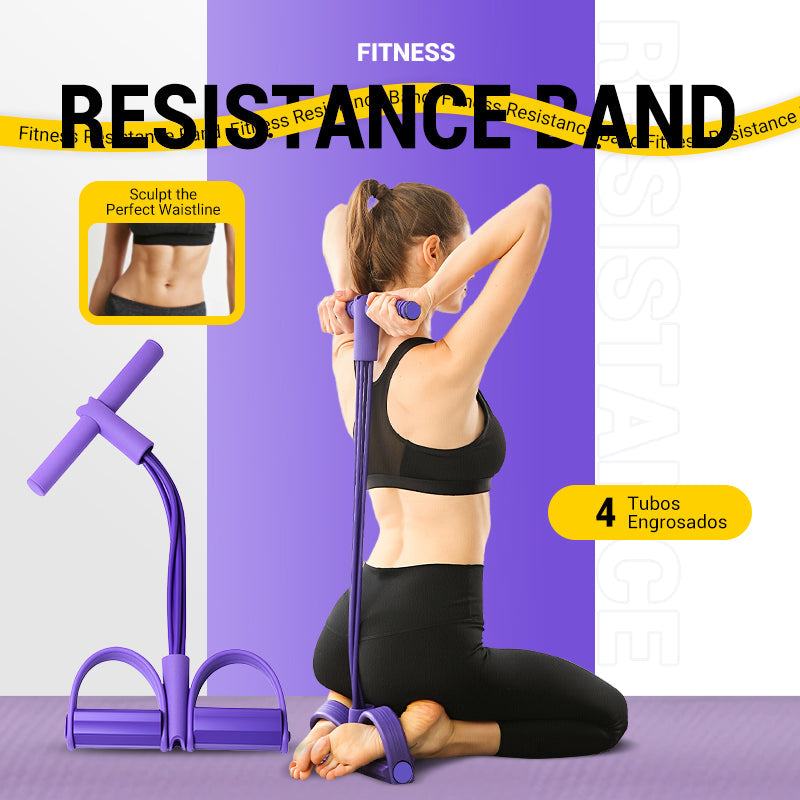 💎Faixa Elástica com Pedal para Exercícios