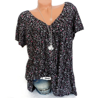 🌸🍃Moda primavera com estampas e mangas curtas