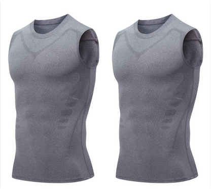 🥳PROMOÇÃO IMPERDÍVEL DE 2026🥳💞MAIS DE 50 MIL VENDIDOS!🛡️💎 50% DE DESCONTO! Colete Modelador Iônico – Compressão refrescante, suaviza a barriga e os flancos. Invisível sob as camisetas.💪✨