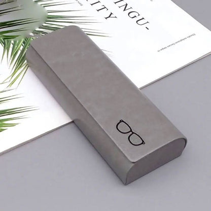 Minimalistische harde leren brillenkoker
