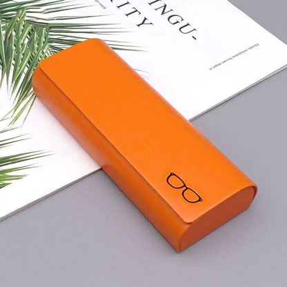 Minimalistische harde leren brillenkoker