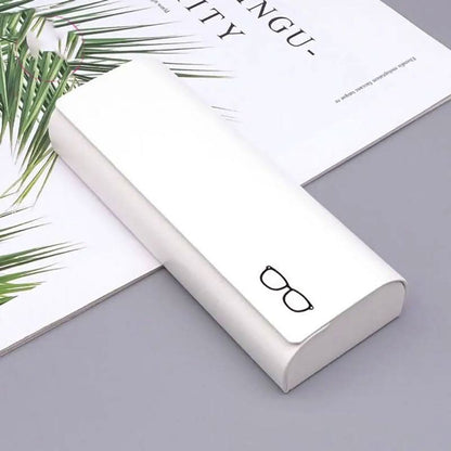 Minimalistische harde leren brillenkoker