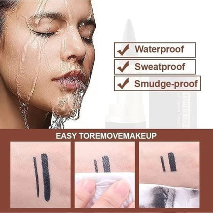 📢Compre 1 e ganhe 1 grátis⏰Conjunto de delineador em gel preto de 2 peças, delineador à prova d'água e à prova de manchas