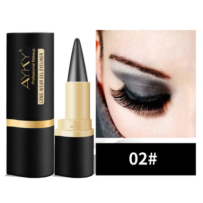 📢Compre 1 e ganhe 1 grátis⏰Conjunto de delineador em gel preto de 2 peças, delineador à prova d'água e à prova de manchas