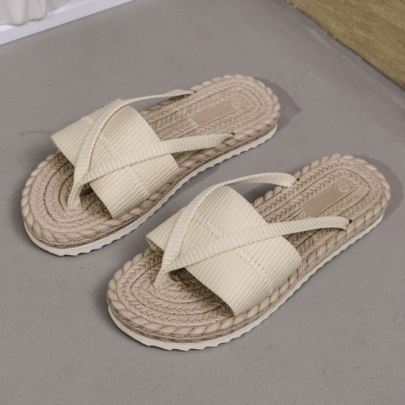 Chinelos de verão casuais e confortáveis para mulher