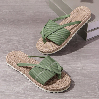 Chinelos de verão casuais e confortáveis para mulher