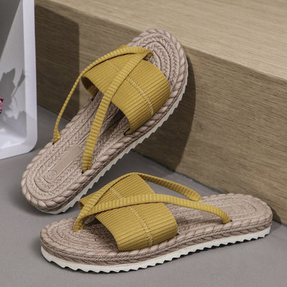 Chinelos de verão casuais e confortáveis para mulher