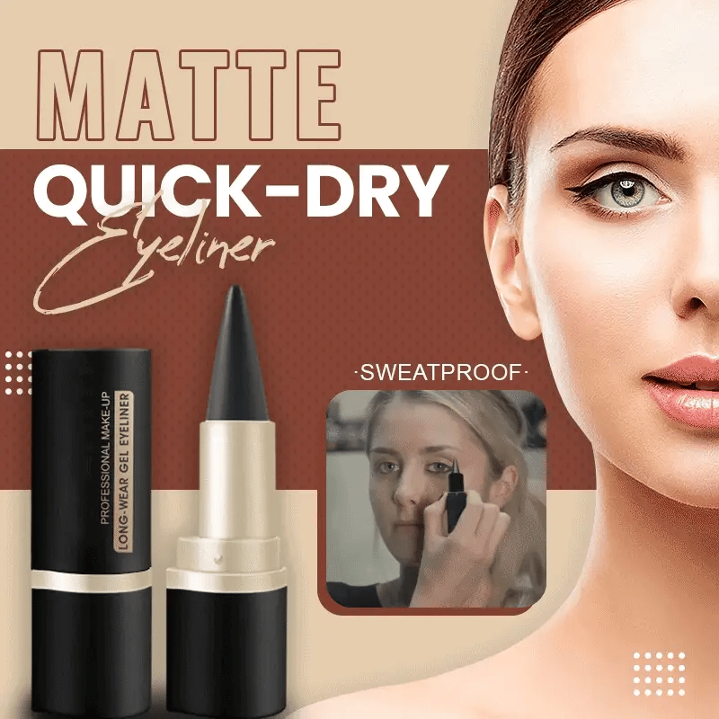 📢Compre 1 e ganhe 1 grátis⏰Conjunto de delineador em gel preto de 2 peças, delineador à prova d'água e à prova de manchas