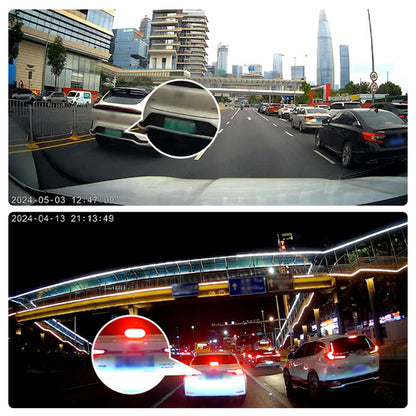 🚗📹 Câmera veicular 4K dupla frontal e traseira com tela touch inteligente 10”