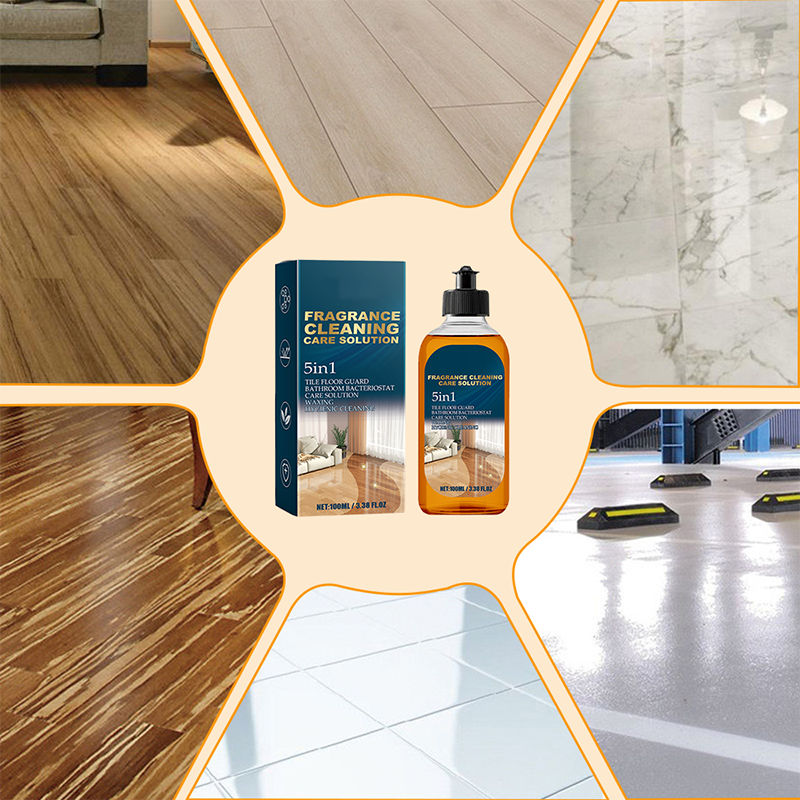 Limpador de piso de secagem rápida e remoção de manchas com fragrância de longa duração