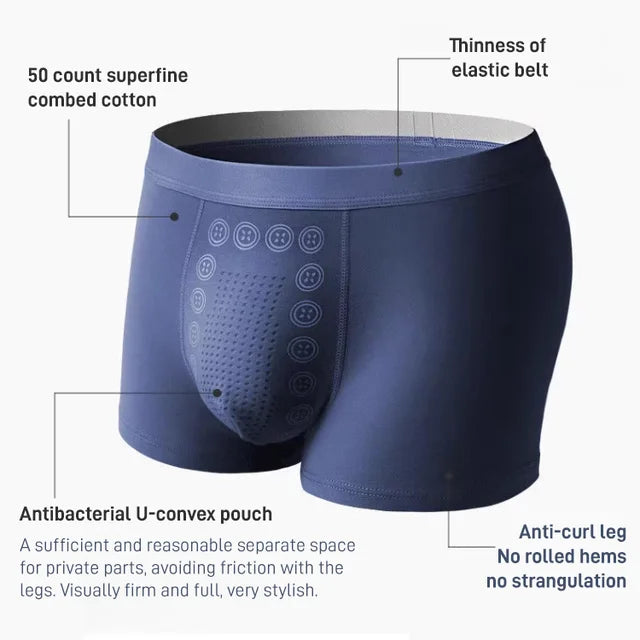 Cueca Masculina de Terapia Magnética com Massagem Energética