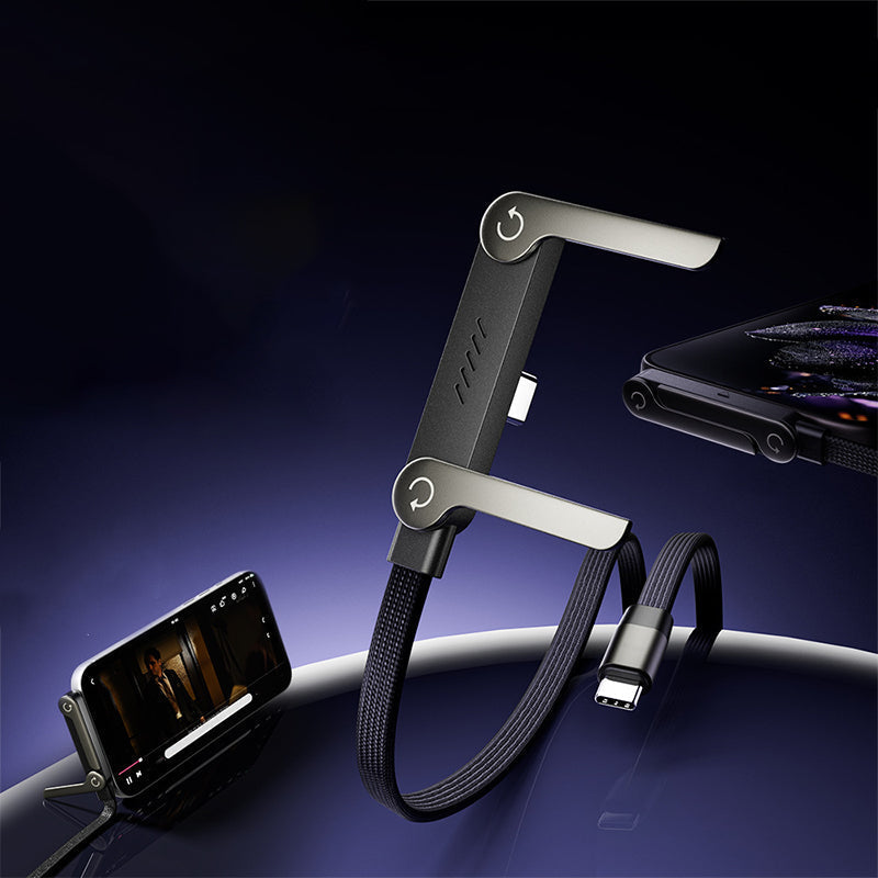 ⚡📱Cabo de carregamento rápido de 240 W com suporte ajustável para telemóvel⚡