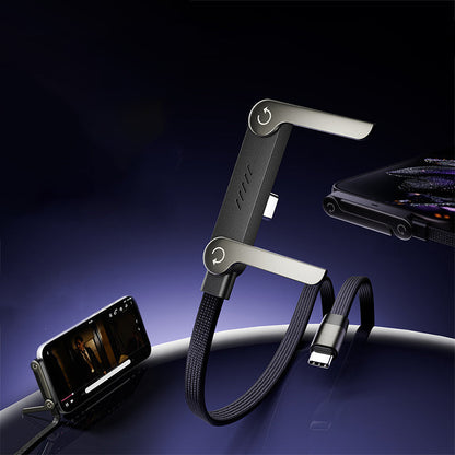 ⚡📱Cabo de carregamento rápido de 240 W com suporte ajustável para telemóvel⚡