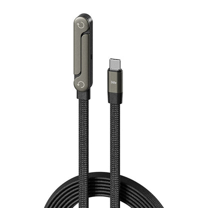 ⚡📱Cabo de carregamento rápido de 240 W com suporte ajustável para telemóvel⚡