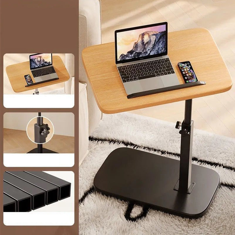 Mesa dobrável ajustável em forma de C