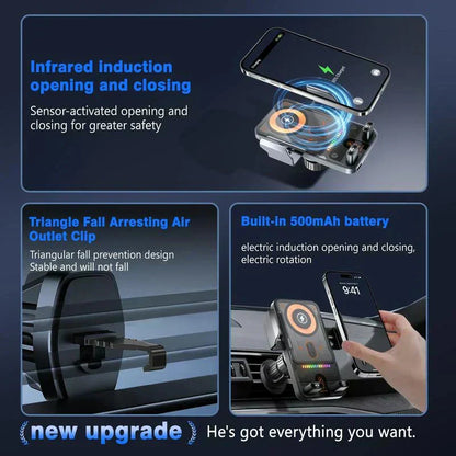 ⏳Oferta especial por tempo limitado⏰Novo suporte sem fios para carregamento rápido no carro (2026)