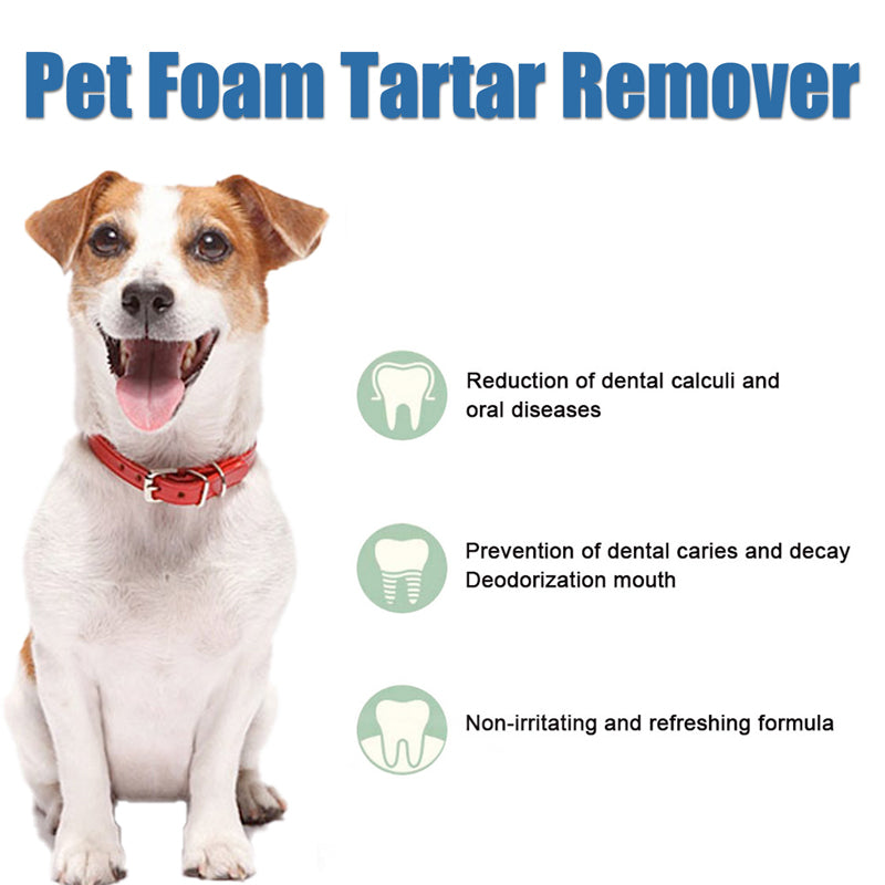 🔥COMPRE MAIS, GANHE MAIS BRINDES! ✨Espuma removedora de tártaro para higiene bucal de pets