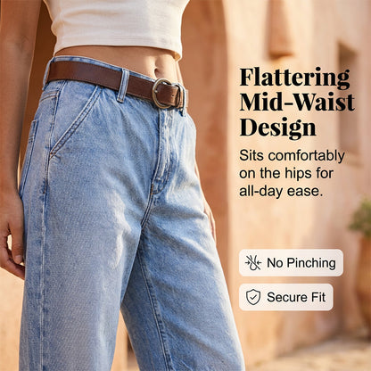 Calça jeans feminina cropped barrel de cintura alta