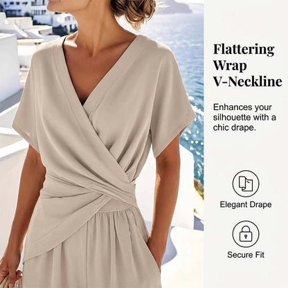 💃 Conjunto elegante de duas peças em cor sólida — cria instantaneamente uma silhueta feminina!