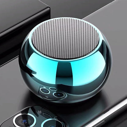 Mini Hi‑Fi Speaker – 360° sound, deep bass. Aluminium alloy, skin‑friendly. 16hrs non‑stop music. A pocket‑sized concert. 🛡️🕊️