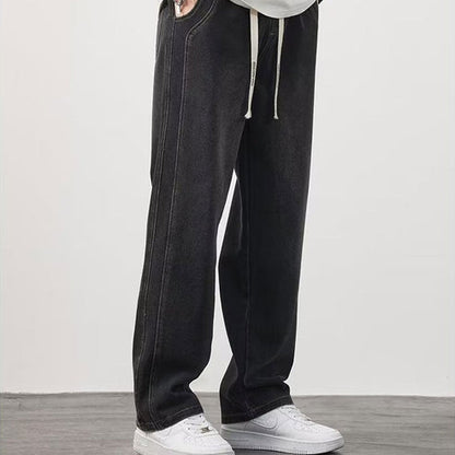 Calça de ganga para homem Solta e Reta