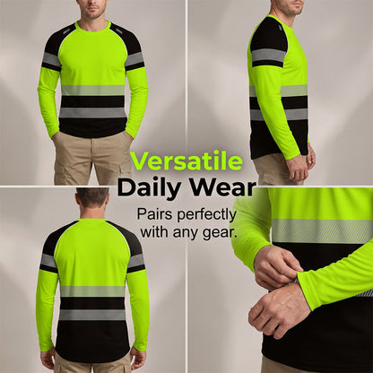 ✨🏃 Camisa esportiva de alta visibilidade leve, respirável e ideal para atividades ao ar livre
