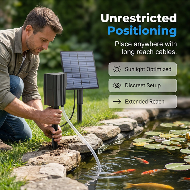 ⚡ 50% DE DESCONTO AGORA! ✨Aerador solar para lago com bomba de ar