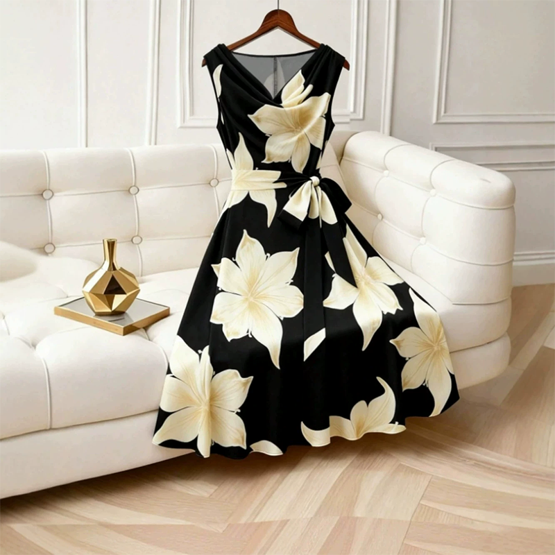 ✨🌸 Vestido floral elegante com caimento que valoriza a silhueta feminino e leve