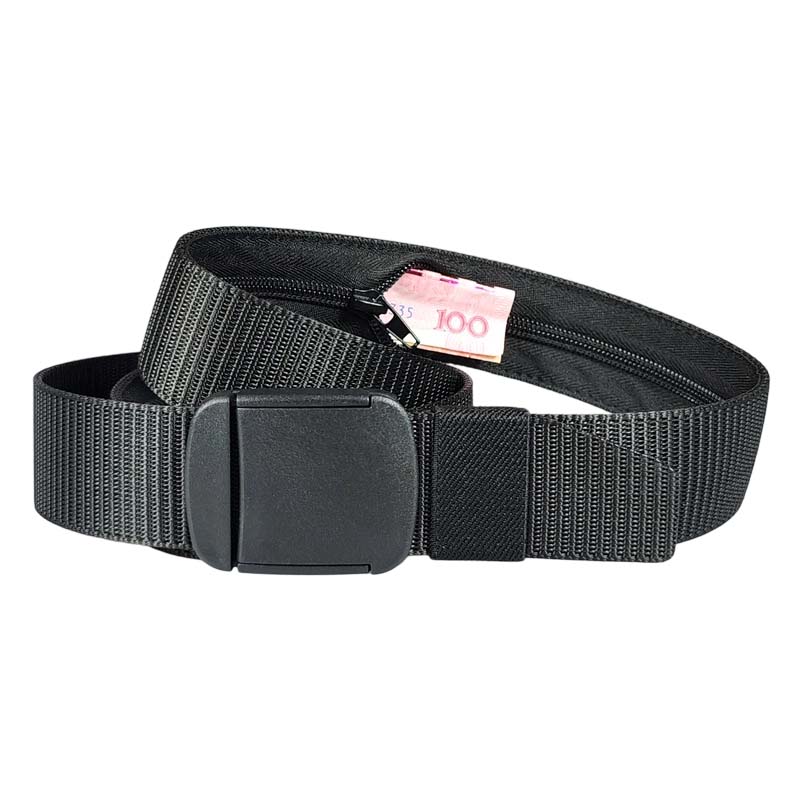 Cinto tático de viagem com bolso oculto para dinheiro