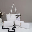 ✨👜 Conjunto feminino 4 bolsas acolchoadas elegante e versátil para o dia a dia